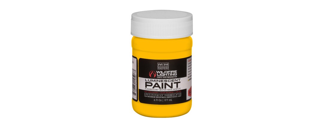 Visible Luminescent Paints Deep Yellow 6oz