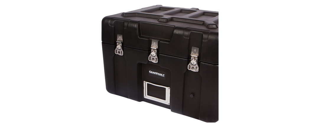 GearVault™ Cases Recessed Shear Resistant Stainless Steel Latches