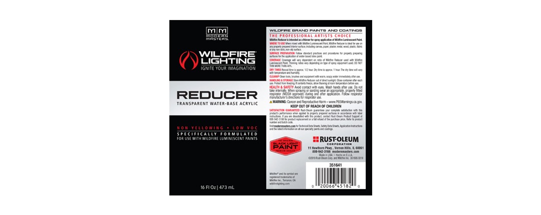 Wildfire Reducer Label