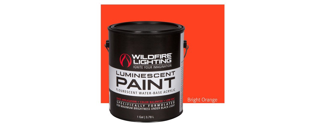 Visible Luminescent Paints Bright Orange Gallon Visible Luminescent Paints Bright Orange Gallon