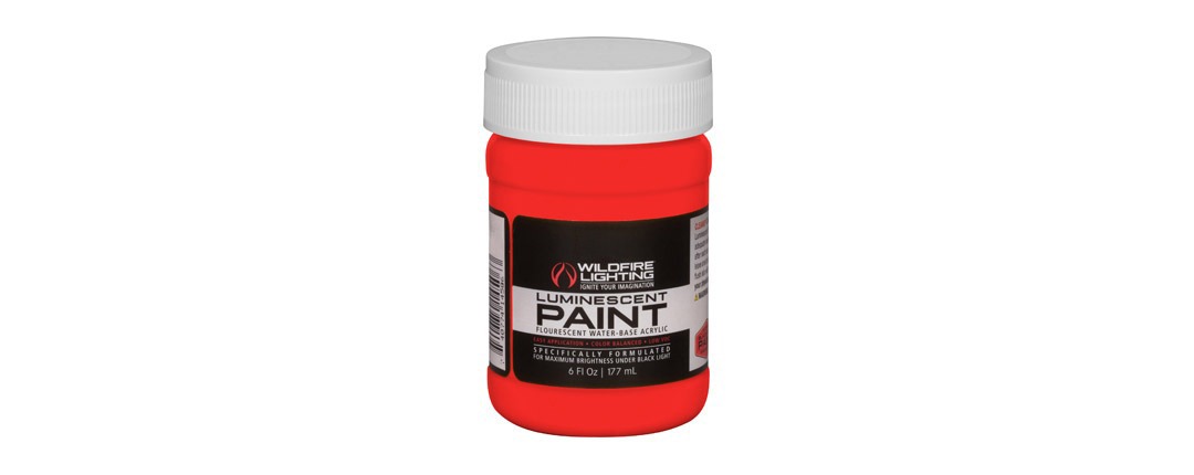 Visible Luminescent Paints Bright Red 6oz Visible Luminescent Paints Bright Red 6oz