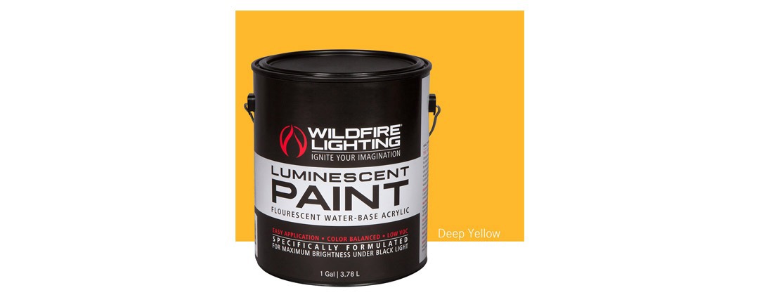Visible Luminescent Paints Deep Yellow Gallon Visible Luminescent Paints Deep Yellow Gallon