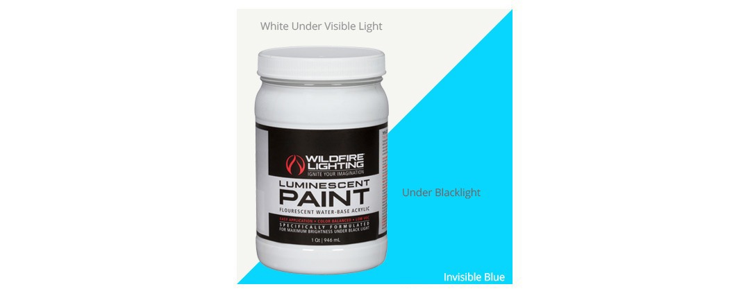 Invisible Luminescent Paint Blue Quart Invisible Luminescent Paint Blue Quart