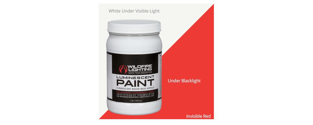 Invisible Luminescent Paint Red Quart Invisible Luminescent Paint Red Quart