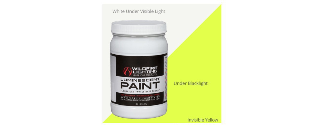 Invisible Luminescent Paint Yellow Quart Invisible Luminescent Paint Yellow Quart